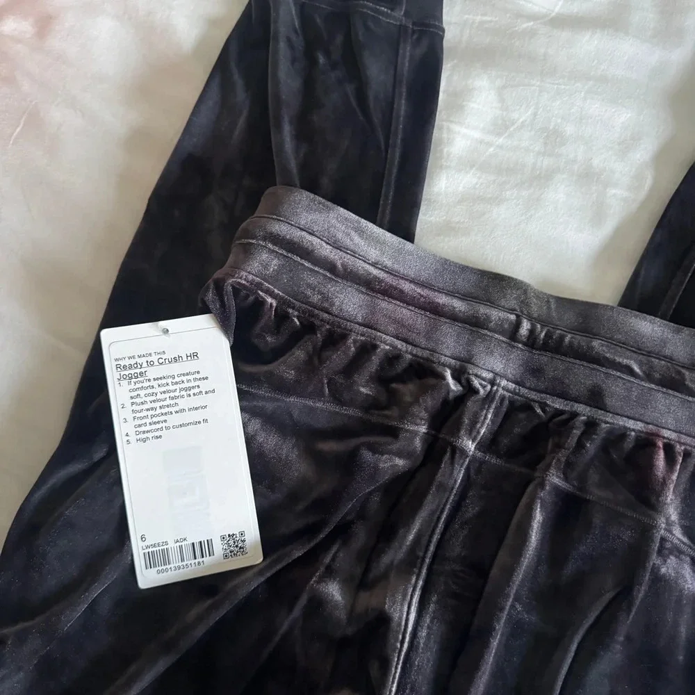 🆕 Lululemon Ready to Crush HR Velour Jogger Full Length Interstellar Dark Grey